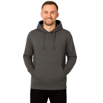 Bluza dresowa  męska z kapturem kolor grafitowy roz.S